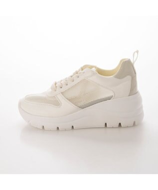 ing <ing>【WEB限定】厚底メッシュスニーカー アイボリー