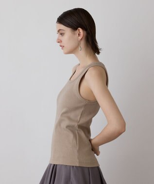 GRACE CONTINENTAL テレコカットトップ ベージュ