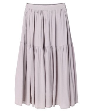 AMERICAN HOLIC ティアードギャザースカート Light Gray