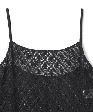 uncrave ジオメトリックレース キャミソールワンピース ブラック