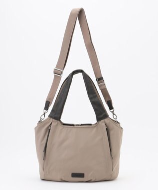 Y'SACCS ふんわりラウンド2WAYトート Mサイズ グレージュ