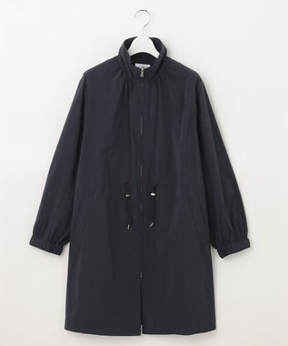 J.PRESS LADIES L 【洗える・撥水】マイクロタフタ ロング コート ネイビー系