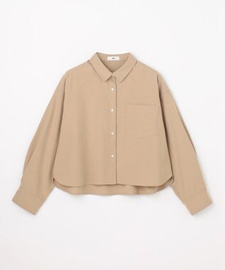 ANY L オックスショートシャツ ベージュ