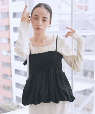 earth music&ecology バルーンビスチェ