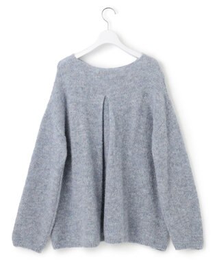 23区 S ブラッシュドアルパカ ニット サックスブルー系