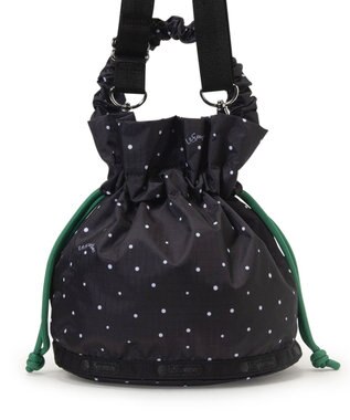 LeSportsac GH DRAWSTRING XBODY/ブリスドット/グリーンコード ブリスドット/グリーンコード