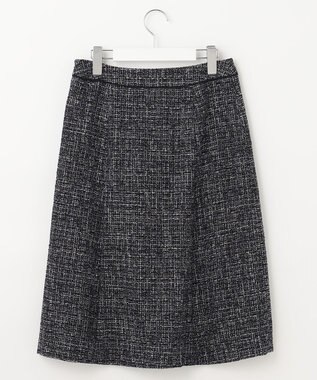 J.PRESS LADIES ファンシーツイード スカート ネイビー系1