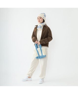 林八百吉商店 Champion　フラワーニットネックウォーマー アイボリー