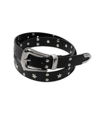 WEGO スタースタッズベルト ブラック