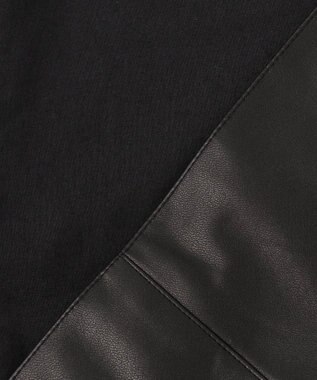 ICB フェイクレザー ベスト ブラック系