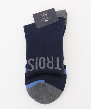 23区GOLF 【MEN】ロゴ ショートソックス ネイビー系