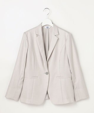 J.PRESS LADIES L OXIJEWEL ストレッチ テーラード ジャケット ライトグレー系