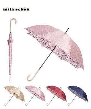 MOONBAT mila schon (ミラショーン) 長傘 内側花プリント