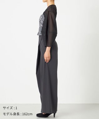 NAVE 【Nave・洗える】スパンコール ビスチェ シルバー系