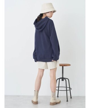 earth music&ecology ロゴスウェットフーディー Navy