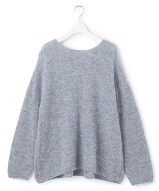 23区 S ブラッシュドアルパカ ニット サックスブルー系