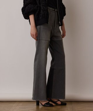 GRACE CONTINENTAL パッチワークデニムパンツ