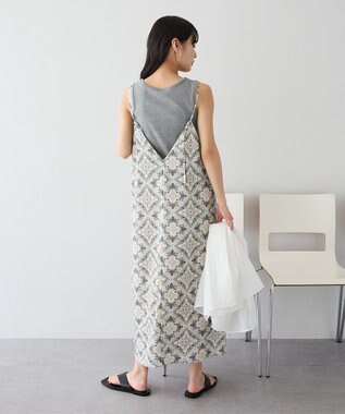 CRAFT STANDARD BOUTIQUE プリントキャミワンピース Light Beige