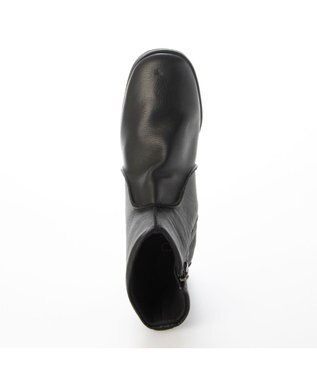 MODE ET JACOMO <D'ICI>スクエアトゥフラットブーツ ブラック