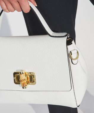 GRACE CONTINENTAL ROBERTA　PRIANIワンハンドルバッグ ホワイト