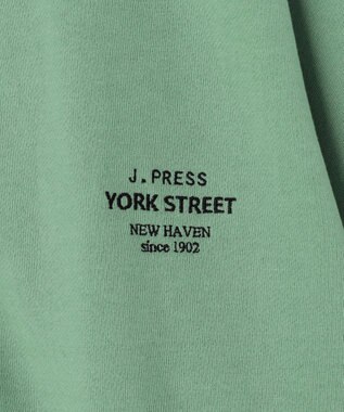 J.PRESS YORK STREET 【UNISEX】裏毛スウェット カーディガン ライトグリーン系