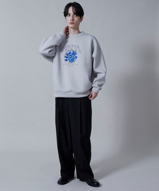 WEGO KEEPWARM　グラフィックプルオーバー ライトグレー