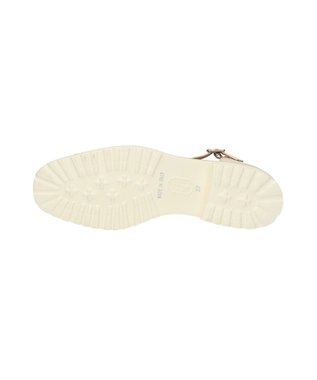 INTER-CHAUSSURES 【PASCUCCI】ソフトスクエアトウグルカシューズ ベージュエナメル