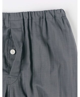 ワコール／睡眠科学 メンズ パジャマ 5分袖 半袖 9分丈 綿100%(天綿)(本体) 二重ガーゼ YGT145 睡眠科学／ワコール グレー