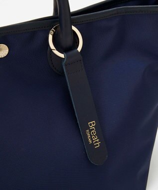 TOPKAPI 【Breath TOPKAPI】ナイロン レザーハンドル シンプル ミニ トートバッグ / 軽量 ネイビー