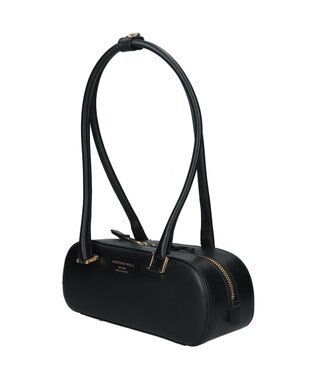 INTER-CHAUSSURES 【CHRISTIAN VILLA】ワイドシルエットミニショルダーバッグ ブラック