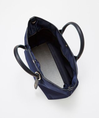 TOPKAPI 【Breath TOPKAPI】ナイロン レザーハンドル シンプル ミニ トートバッグ / 軽量 ネイビー