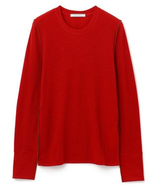 BEIGE， FORD / クルーネックトップス Red×Dark Camel
