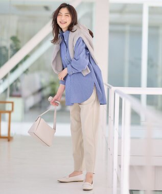 ANY 【洗濯機可/UVカット/アンチピリング】コットンＶネックカーディガン グレー