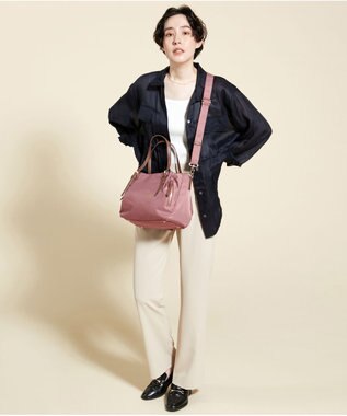 LA BAGAGERIE 【MONICA】ナイロン2WAYトートバッグ Sサイズ ピンク