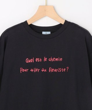 組曲 L 【先行予約・Flower Collection】プリントTシャツ ブラック系