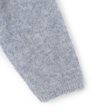 23区 S ブラッシュドアルパカ ニット サックスブルー系