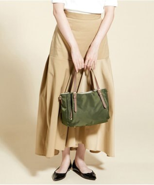 LA BAGAGERIE 【MONICA】ナイロン2WAYトートバッグ Sサイズ カーキ