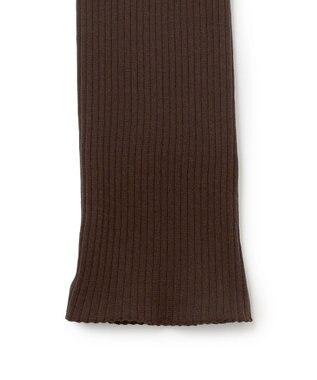 23区 L 【SLOW/一部店舗限定】ホールガーメント リブニット パンツ ダークブラウン系