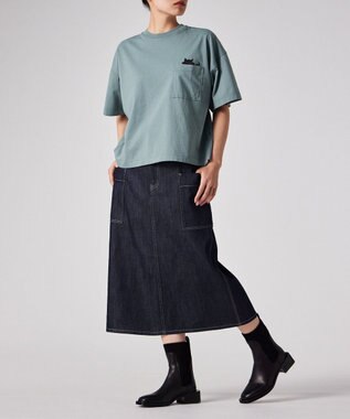 Paul Smith コントラストステッチ デニムスカート ダークインディゴ