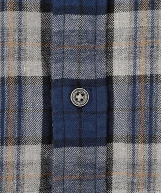 JOSEPH ABBOUD MOUNTAIN 【サスティナブル】オーガニックラフィーチェック シャツ ネイビー系4