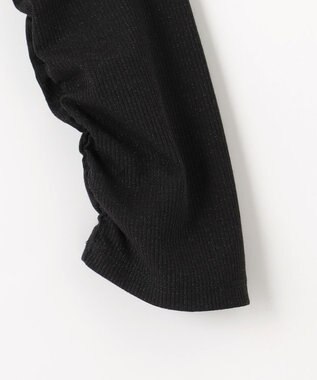 組曲 S ラメチュールコンビタートル カットソー ブラック系