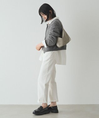 russet シンプルショルダーバッグ【クラウズナイロン】(CE-1467) Gray