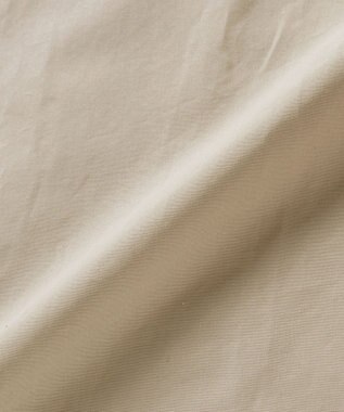 WHITE MAILS COTTON PAPER  POPLIN BAND COLLAR DOLMAN SLEEVE SHIRT　コットンポプリン 半袖シャツ ベージュ