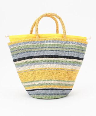 ONWARD CROSSET SELECT 【VIOLAd’ORO】MIRO アバカカラーボーダーバッグ M yellow×blue