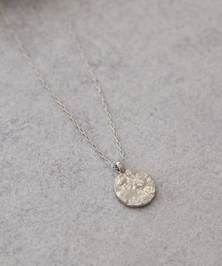 AMERICAN HOLIC テクスチャーコインネックレス Silver