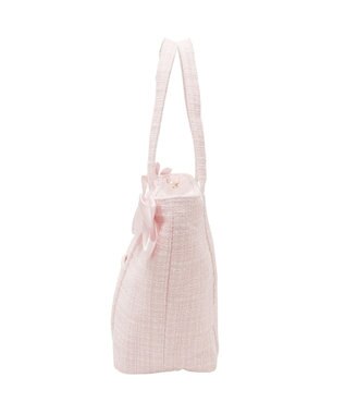 Maison de FLEUR ツイードボリュームリボントートバッグ Pink