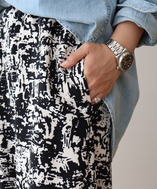 AMERICAN HOLIC アソートギャザー柄パンツ【WEB限定カラー・サイズ有り】 Black