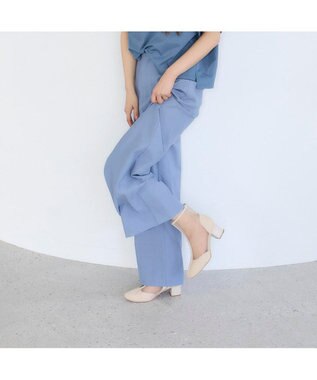 MODE ET JACOMO <noyau>ブロックヒールチュールブーツ ベージュ