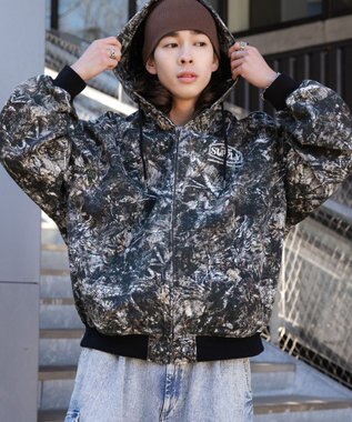 WEGO フードブルゾン 柄1