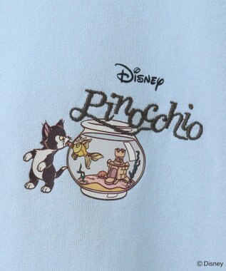 Green Parks ピノキオ／バックプリントＴシャツ Sax